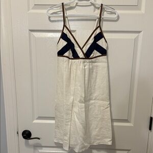Jessica Simpson White and Navy Strappy Dress